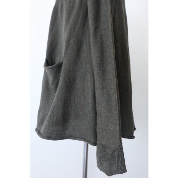 Hannes Roether Size M Merino Wool A-Line Sweater Tunic Pockets Green - Picture 8 of 14